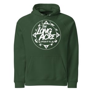 Unisex Heavy Cotten Hoodie with White Graphics